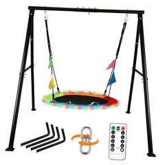 Swing Sets for Backyard, 40 Inch Flying Saucer Swing with 440lbs Capacity