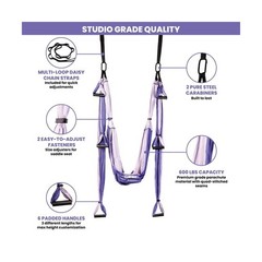 Yoga Trapeze Swing Set for Home & Outdoor | Easy Setup for Strength, Balance …