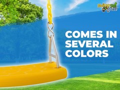 SWING SET STUFF INC. FLAT SEAT WITH 5.5 FT. COATED CHAIN YELLOW playground 0310