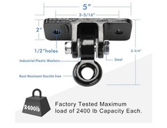 2400 Lb Capacity Heavy Duty Swing Hangers For Wooden Sets Playground Porch Indoo