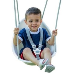 Kids Swing Indoor Outdoor Adjustable Harness Safety Soft Rope Comfortable Play