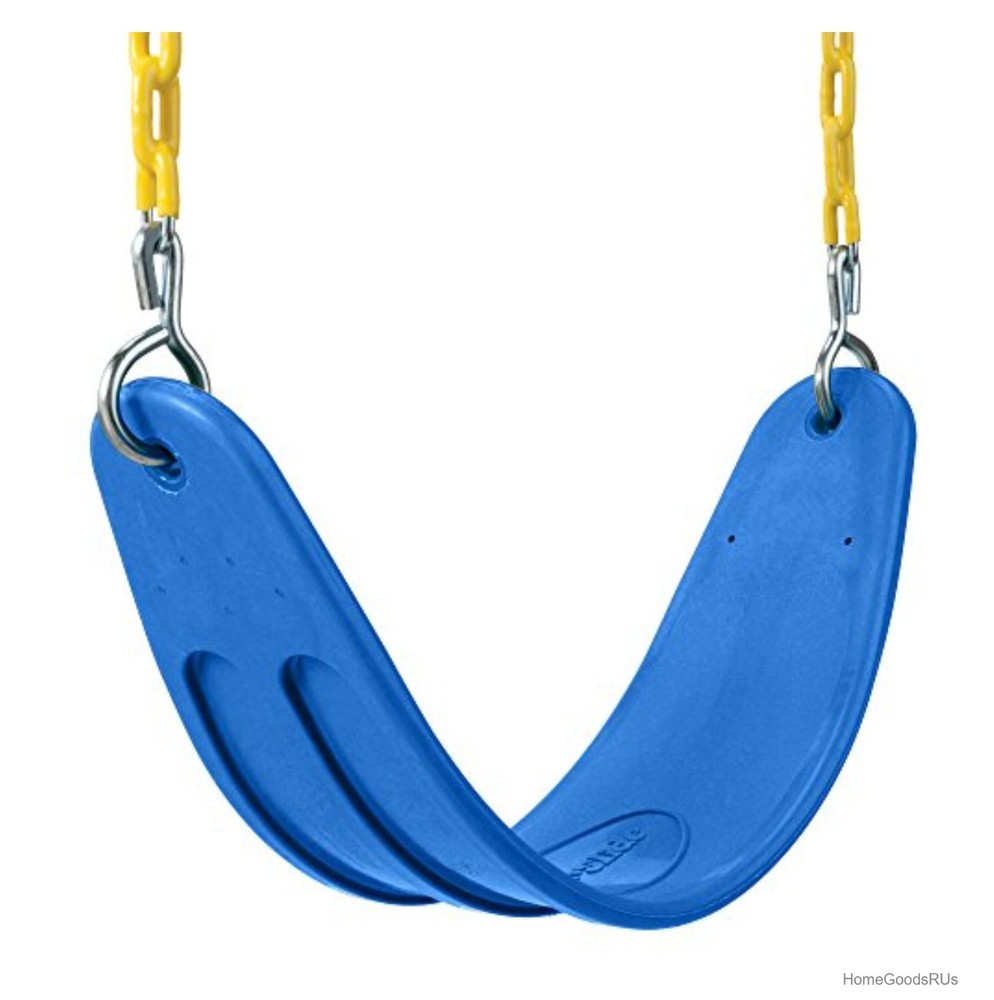 Heavy Duty Swing Seat Blue 250 lb Capacity 58 Inch Chains Included for Playset