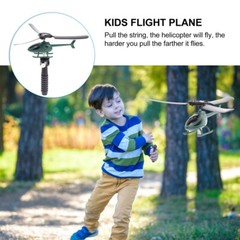 Pull String Helicopter Toy Funny Copter Educational Gift Toy for Children Kids