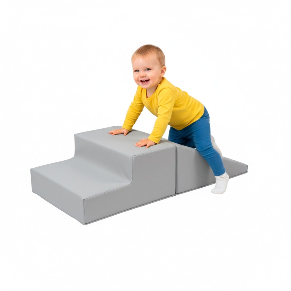 First Steps 2-Piece Playtime Step and Slide Climber Climbing Foam Block Set f…
