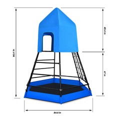 Outdoor Dome Climber Kids Playground Gym Outdoor Climbing Tent Sandbox Playset