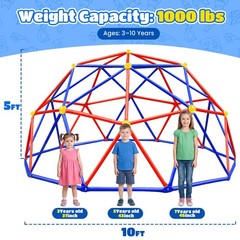 Zupapa 10FT Purple Climb Dome,Kids Gym,1000LBS Easy Assemble Outdoor Playset.