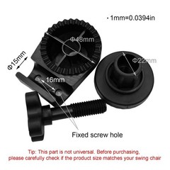 2 Pcs Garden Swing Canopy Bracket 15mm Frame 22mm Beam 30-Tooth Tilt Plastic Peg
