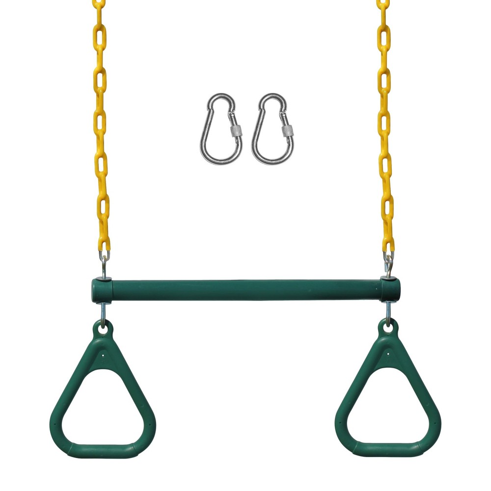 Jungle Gym Kingdom Swing Sets for Backyard, Monkey Bars & Swingset Green