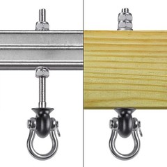Heavy Duty Swing Hangers, Stainless Steel 304 Swing Bolts, 180° Swing, Perfec…