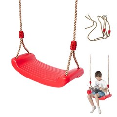 IFOYO Tree Swing Seat, Set Accessories for Kids Outdoor & Indoor Red