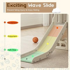 Toddler Slide,Kids Climber Slide with Storage Space and Non-Slip Steps,Indoor…