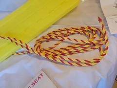 Vintage PLASTIC Yellow SWING SEAT with Rope New! Irwin Swing N Play