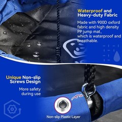 Deluxe Blue Tree Swing with Comfort Pillow, 900lbs Capacity for Kids & Family