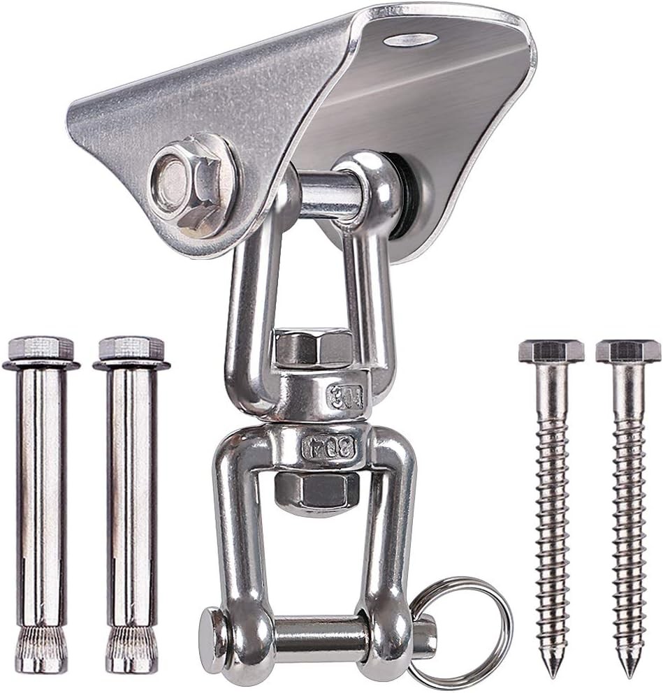 BeneLabel Stainless Steel Swing Hangers 360Â° Swivel Ceiling Mount for Swing 1