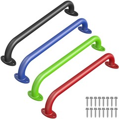 4 Pack 17 Inch Playground Handles, Metal Monkey Bars Indoor & Outdoor, Heavy …
