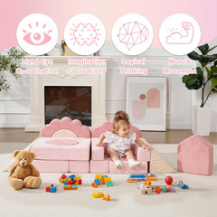 Foam Climbing Toys for Toddlers, 13Pcs Climb and Crawl Activity Playset, Soft Pl