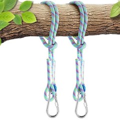 Tree Swing Ropes (Set of 2)/5FT/10FT/15FT/20FT, Tree Swing Straps 3FT Blue