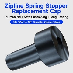 2Pcs PE Stopper for Heavy Duty Stainless Steel Zip Line Spring Brake – Durabl…