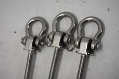 Lot of 3 Bearing Silent Heavy Duty Swing Hanger Permanent Anti-Rust 180° Swing