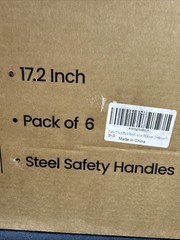 Purife 17 Inch Black Metal Safety Handles Playground Accessories – Pack of 6