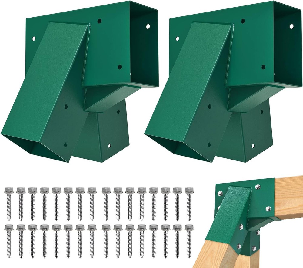 A-Frame 2 Swing Set Brackets, Heavy Duty Steel Swing Set Hardware with Mounti…