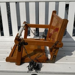 Vintage Swing N Sing Childs Wood Swing Please Read Below