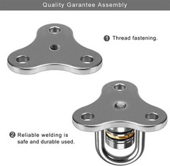 SELEWARE Heavy Duty Swing Hanger Bearing Swivel Hook, 360 Swivel with Carabiner,