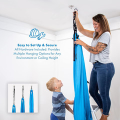 Harkla Sensory Swing for Kids & Adults – Holds 300lbs, Indoor Sensory Swing for
