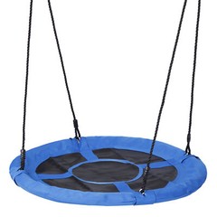 Sturdy 40″ Saucer Tree Swing Adjustable Rope Swing Platform 800lbs Outdoor Swing