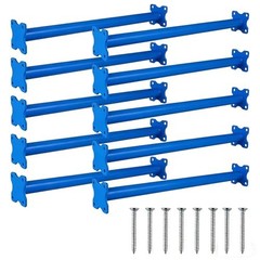 16.5 Inch Heavy Duty Steel Monkey Bars, 10 Pack Metal Ladder Rungs for Blue