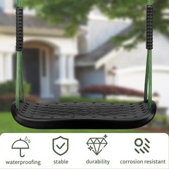 Heavy Duty Swing Seat Non-Slip Tree Swingset with Adjustable Rope and Carabin…