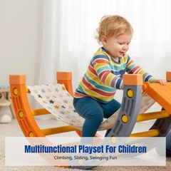 Indoor Climbing Frame, Kids Slide, Tactile Training Toy, Home Playset