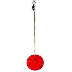 REZNOR Plastic Button Monkey Round Disc Rope Seat for Kids Children Red