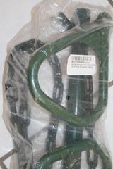 Gorilla Play Sets 17″ Trapeze Bar with Ring ,green rubber chain coating