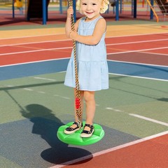Plastic Hanging Disc Swing For Garden Outdoor Adjustable Height For Playground