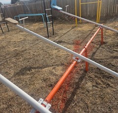 Vintage Teeter Totter Seesaw Six Kid 12 Foot School Playground Equipment