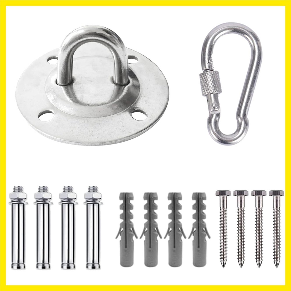 Swing Hanger Set Rotary Swing Fixed Plate Heavy Duty Ceiling Mount 2000lb wit…