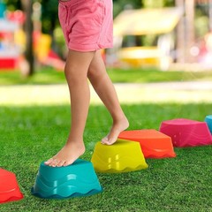 B. toys – Steppers for Kids – 6 Stepping Stones Balance Toy for Indoor & Outdoor