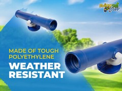 SWING SET STUFF TELESCOPE BLUE playground accessories outside fort wood 0006