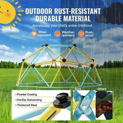6FT Climbing Dome Geometric Dome Climber Play Center 600LBS w/ Climbing Grip