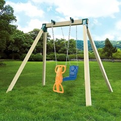 Rust-Free Green Swing Set Bracket Set – 2 Heavy Steel Brackets Included