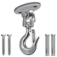 Heavy Duty 1000LB Capacity Stainless Steel Ceiling Swing Mount 360 Swivel Swi…