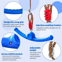 Ninja Swing-Twister 360° Spin Handle: Kids Slackline Accessories & Swing At