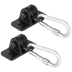 Swing Set Brackets, Heavy Duty Swing Hangers for Wooden Sets Playground Black