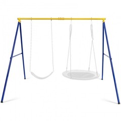 660 LBS Heavy-Duty Metal Swing Frame Park Extra Large Swing Stand Kids & Adults