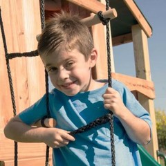Swing-N-Slide Playsets Cargo Climbing Net Tubular Wooden Dowels 30 in. x 96 in.