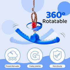 Ninja Swing-Twister 360° Spin Handle: Kids Slackline Accessories & Swing Attachm
