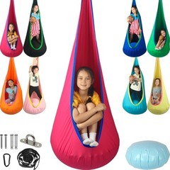 Kids Pod Swing Seat, Max 300 Lbs, Child Sensory Swing Chair Indoor & Outdoor The