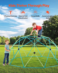 Climbing Dome, 10FT Geometric Dome Climber with Saucer Swing, 1000LBS Loading Ki