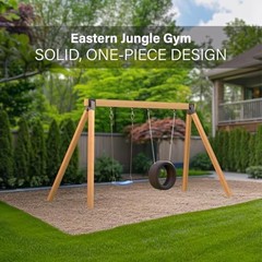 Heavy Duty Swing Sets Bracket Kit, Including 2 A-Frame + 4 Swing Hangers Black